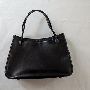 Adrienne Vittadini Black Leather Handbag
